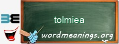 WordMeaning blackboard for tolmiea